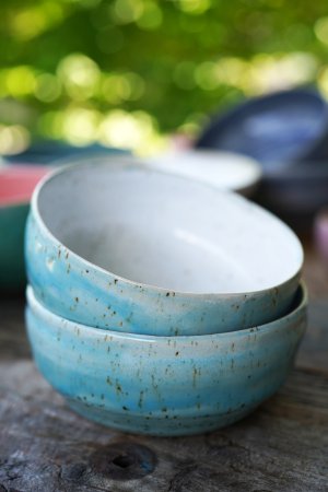 handgetöpferte Keramik  Bowl Schale für Frühstücks Müsli